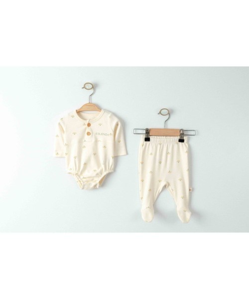 Yenidoğan Kız Ve Erkek Bebek Organik Badili Takım Yeni Doğan Zıbın Takımı Alt Üst Bebek Tulum Takımı