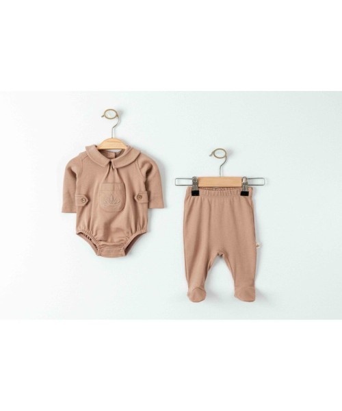 Yenidoğan Kız Ve Erkek Bebek Organik Badili Takım Yeni Doğan Zıbın Takımı Alt Üst Bebek Tulum Takımı