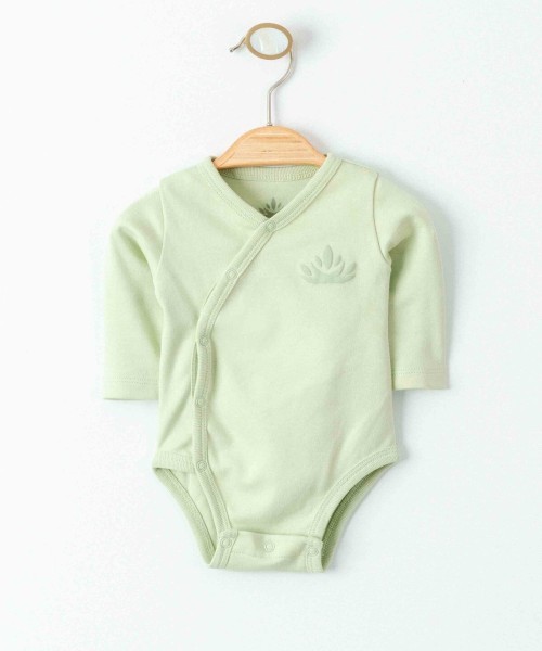 Yenidoğan Kız ve Erkek Bebek Badi Organik Uzun Kollu Pamuklu Body