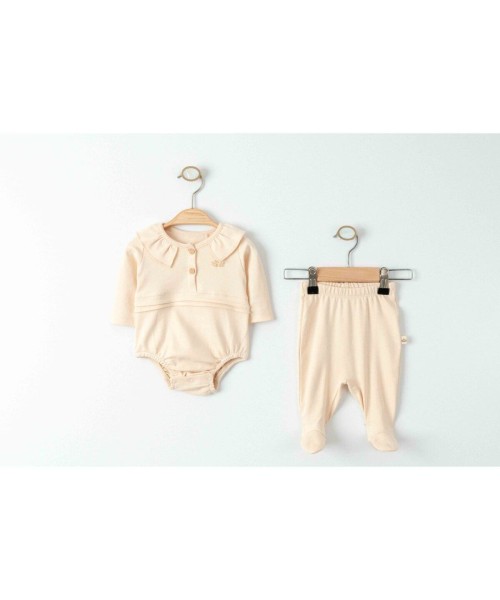 Yenidoğan Kız Ve Erkek Bebek Organik Badili Takım Yeni Doğan Zıbın Takımı Alt Üst Bebek Tulum Takımı