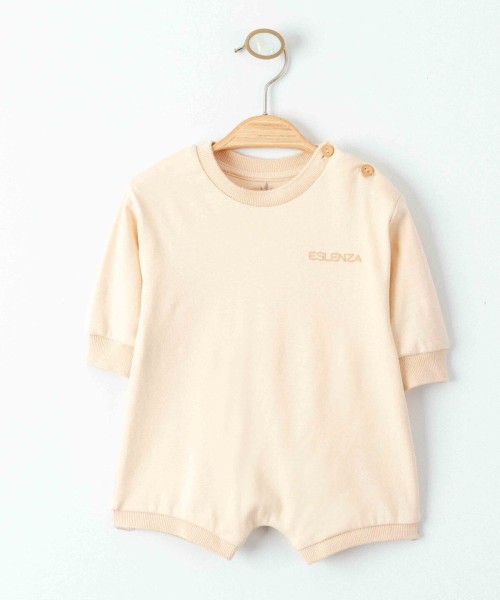 Yenidoğan Kız Ve Erkek Bebek Organik Yazlık Kısa Şort Tulum Omuzdan Düğmeli Unisex Bebek Tulumu