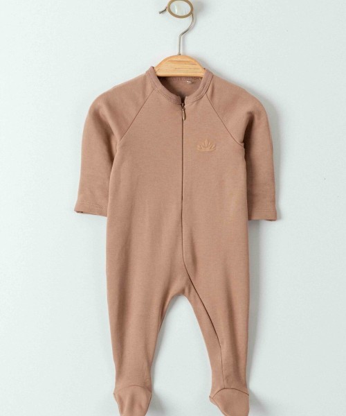 Yenidoğan Kız Ve Erkek Bebek Organik Fermuarlı Tulum Takım Yeni Doğan Zıbın Takımı Bebek Tulum Takım