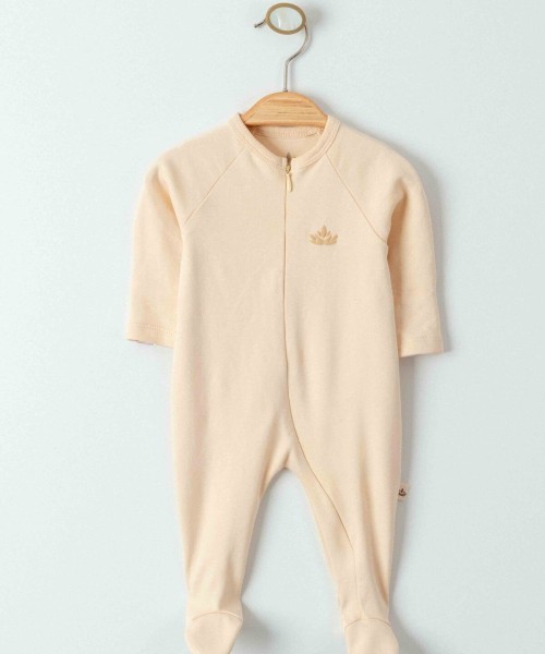 Yenidoğan Kız Ve Erkek Bebek Organik Fermuarlı Tulum Takım Yeni Doğan Zıbın Takımı Bebek Tulum Takım