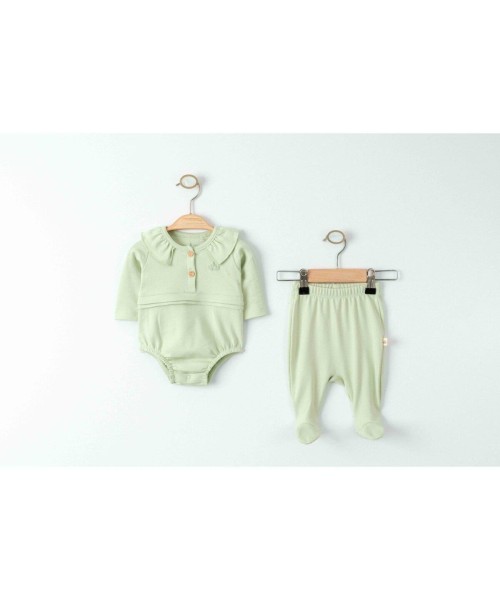 Yenidoğan Kız Ve Erkek Bebek Organik Badili Takım Yeni Doğan Zıbın Takımı Alt Üst Bebek Tulum Takımı