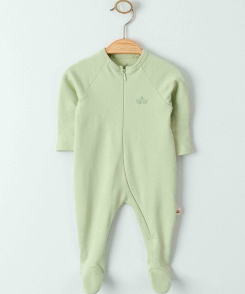 Yenidoğan Kız Ve Erkek Bebek Organik Fermuarlı Tulum Takım Yeni Doğan Zıbın Takımı Bebek Tulum Takım