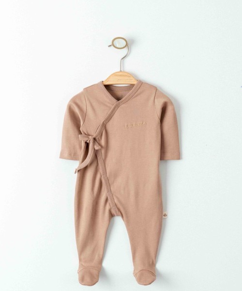 Yeni Doğan Kız Ve Erkek Bebek Organik Kruvaze Tulum Takım Yenidoğan Zıbın Takımı Bebek Tulum Takım