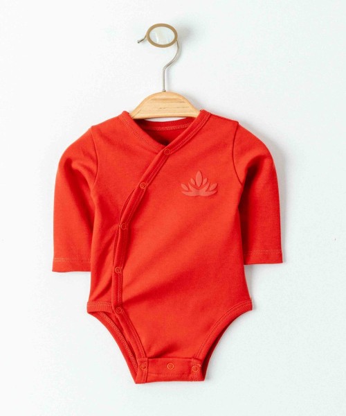 Yenidoğan Kız ve Erkek Bebek Badi Organik Uzun Kollu Pamuklu Body