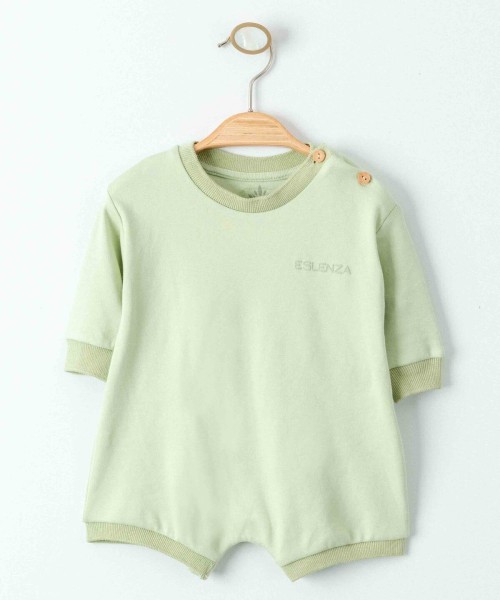 Yenidoğan Kız Ve Erkek Bebek Organik Yazlık Kısa Şort Tulum Omuzdan Düğmeli Unisex Bebek Tulumu